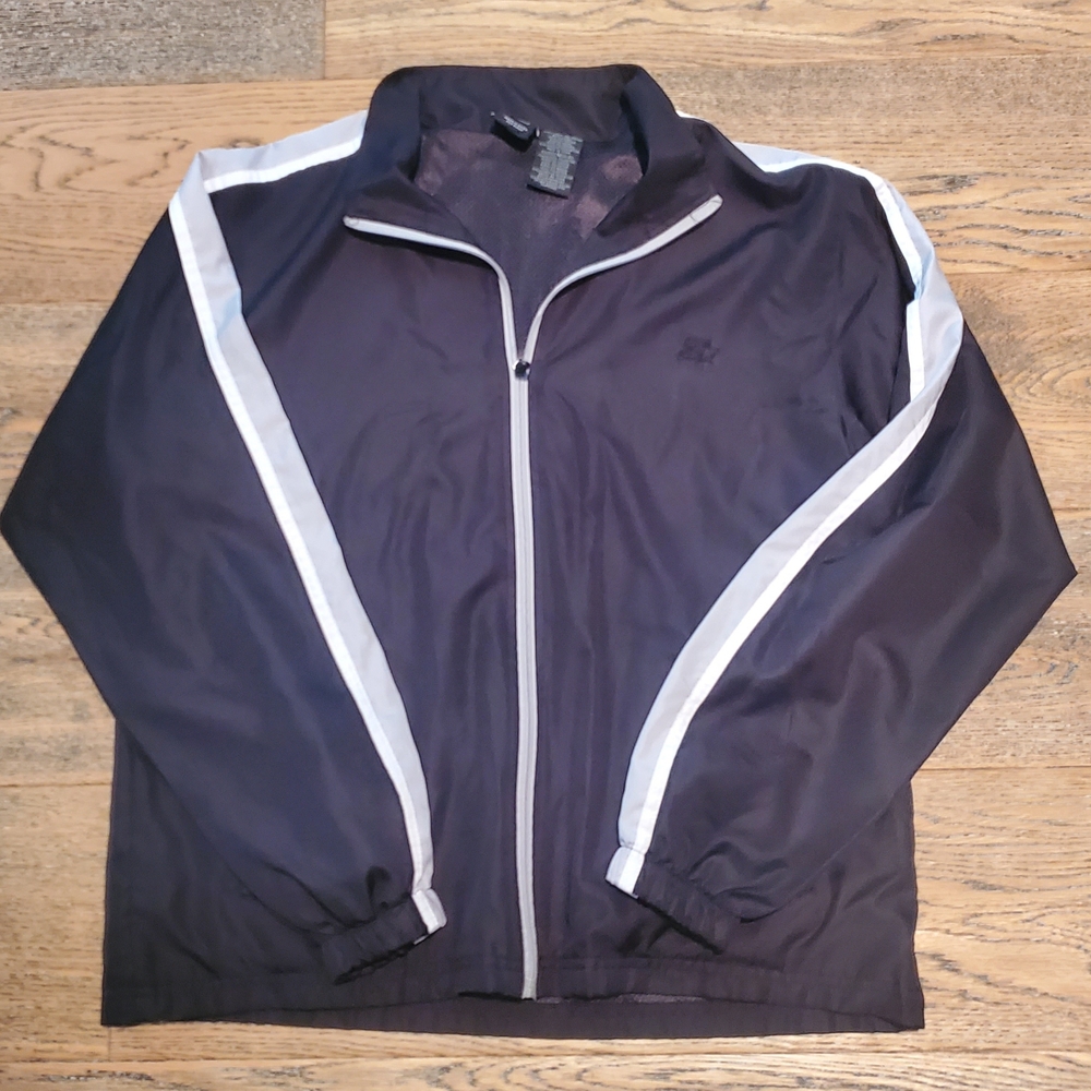 Starter - Mens - Medium (38/40) - Lightweight Zip Up Jacket - Polyester - Black